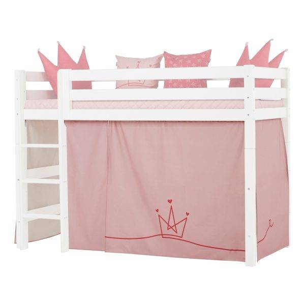 Hoppekids PRINSES Gordijn voor halfhoog bed 90x200 cm - Afbeelding 2