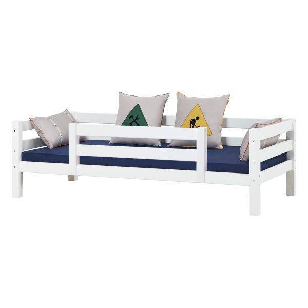 Hoppekids ECO Luxury junior bed 90x200 cm met 1/2 bedhekje, Flexibel lattenbodem, Wit - Afbeelding 3