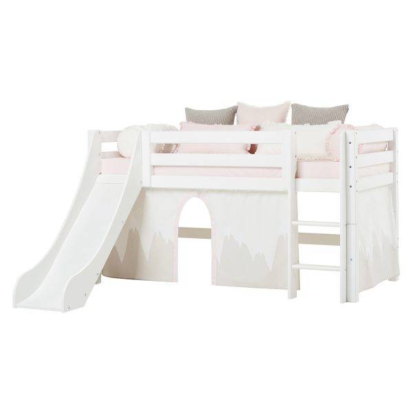 Hoppekids ECO Luxury halfhoogslaper 90x200 met Glijbaan en Flexibele lattenbodem - Afbeelding 3