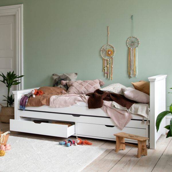 DELUXE bed 90x200 cm met ECO Luxe matras en uitschuifbed 90x190 cm - Afbeelding 4