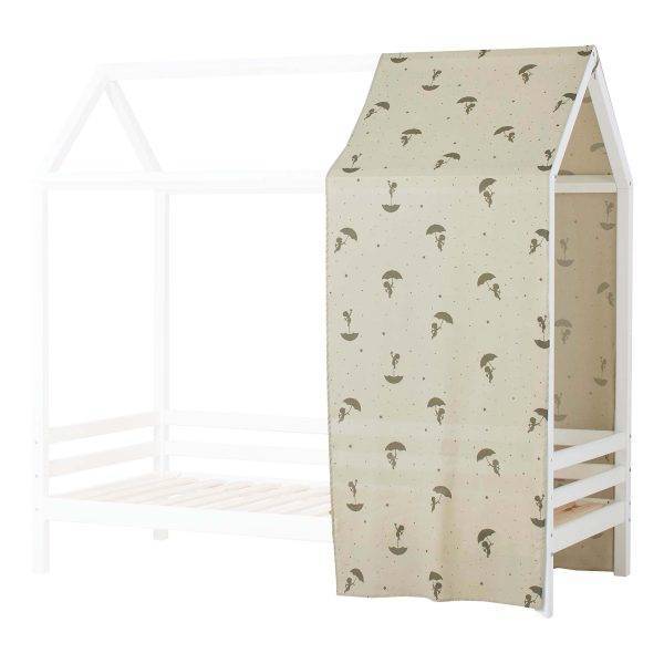 Hoppekids Ole Lukoie gordijn voor huisbed 90x200 cm, Groen - Afbeelding 6