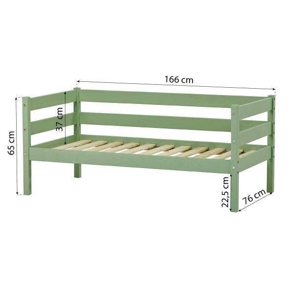 Hoppekids ECO Comfort junior bed 70x160 cm, Pale Green - Afbeelding 9
