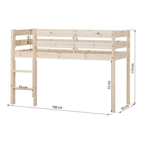 ECO Comfort halfhoogslaper 70x160cm Naturel - Afbeelding 4