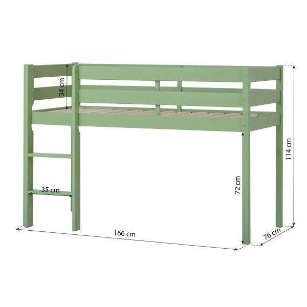 ECO Comfort halfhoogslaper 90x200cm Pale Green - Afbeelding 5