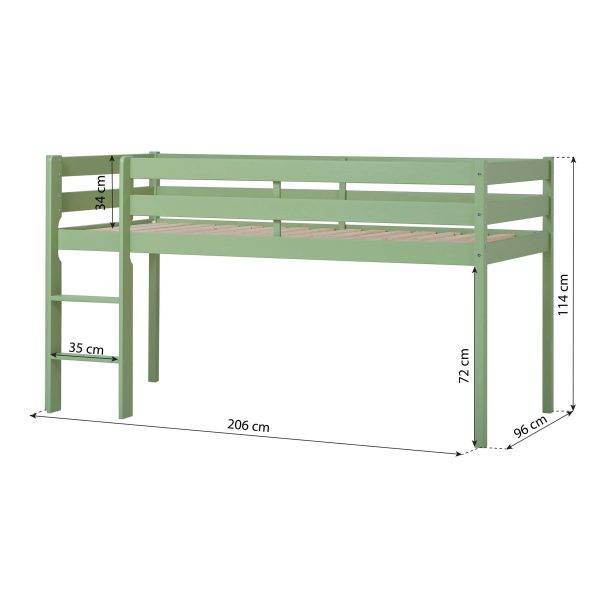 ECO Comfort halfhoogslaper 90x200cm Pale Green - Afbeelding 4