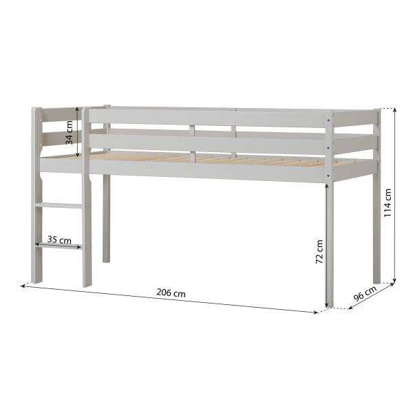 ECO Comfort halfhoogslaper 90x200cm Dove Grey - Afbeelding 4