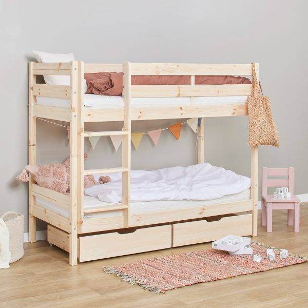 ECO Comfort stapelbed 70x160 cm met lattenbodem, Naturel - Afbeelding 5