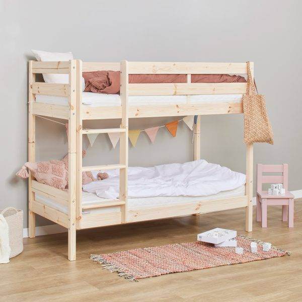 ECO Comfort halfhoog bed 90x200 cm met lattenbodem, Dove grey - Afbeelding 3
