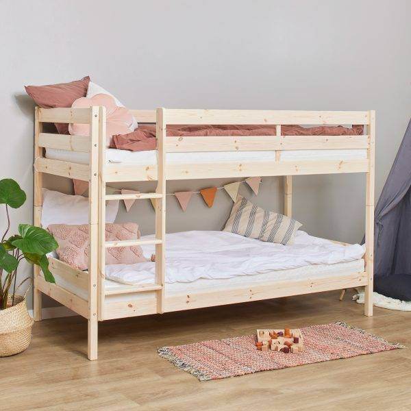 ECO Comfort stapelbed 90x200 cm met lattenbodem, Naturel - Afbeelding 3