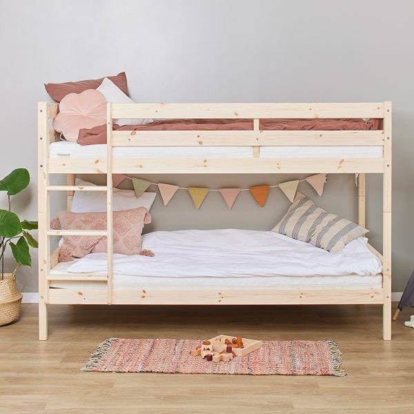 ECO Comfort stapelbed 90x200 cm met lattenbodem, Naturel - Afbeelding 2
