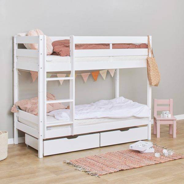 ECO Comfort stapelbed 70x160 cm met lattenbodem, Wit - Afbeelding 5