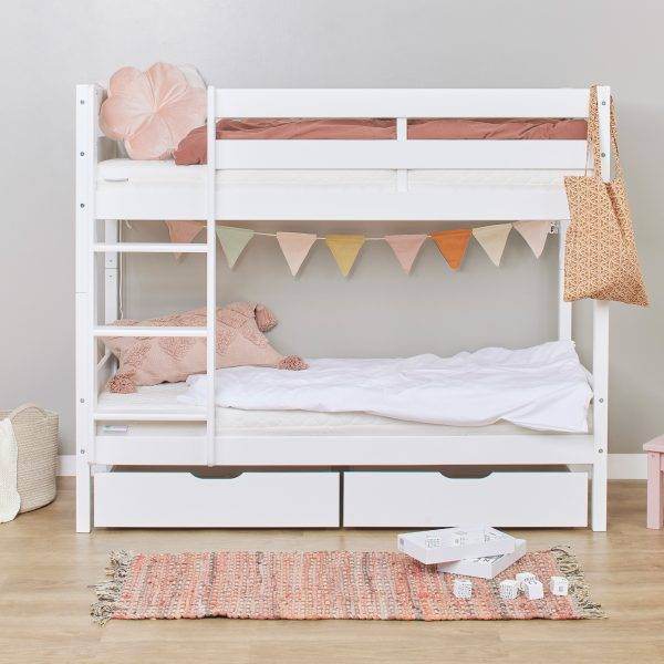 ECO Comfort stapelbed 70x160 cm met lattenbodem, Wit - Afbeelding 4