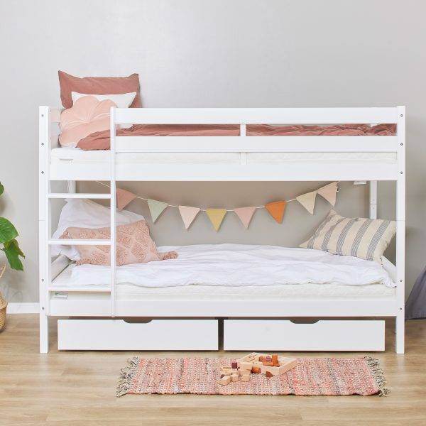 ECO Comfort stapelbed 90x200 cm met lattenbodem, Wit - Afbeelding 5