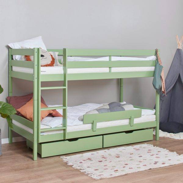 ECO Comfort stapelbed 90x200 cm met lattenbodem, Pale Green - Afbeelding 6