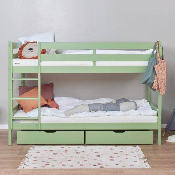 ECO Comfort stapelbed 90x200 cm met lattenbodem, Pale Green - Afbeelding 5