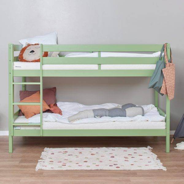 ECO Comfort stapelbed 90x200 cm met lattenbodem, Pale Green - Afbeelding 2