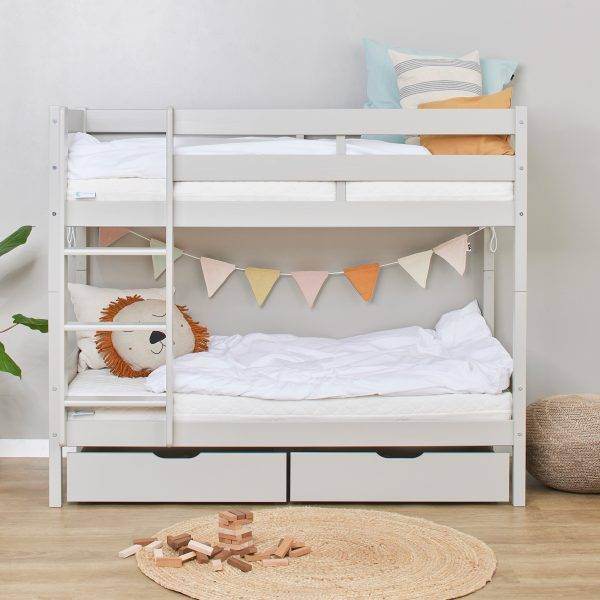 ECO Comfort stapelbed 70x160 cm met lattenbodem, Dove Grey - Afbeelding 4