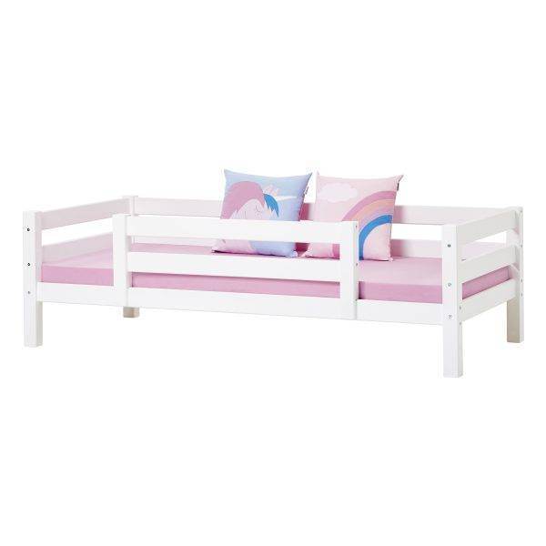 Hoppekids ECO Luxury junior bed 90x200 cm met 1/2 bedhekje, Flexibel lattenbodem, Wit - Afbeelding 2