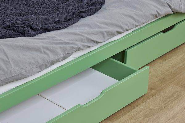 Hoppekids ECO Luxury ladekast voor 70x190 cm en 90x200 cm bedden, Pale Green - Afbeelding 3