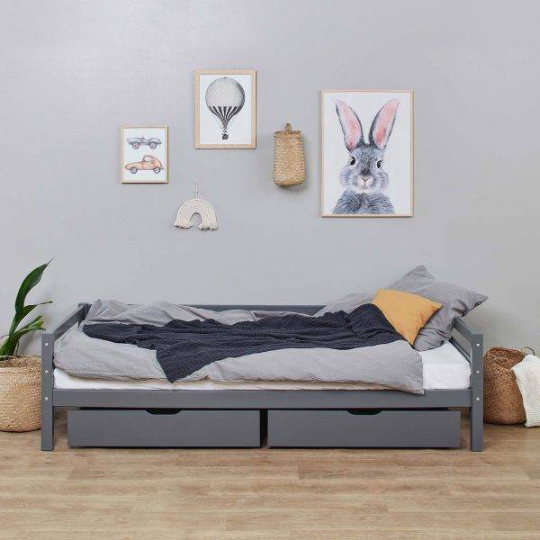 Hoppekids ECO Luxury ladekast voor 70x190 cm en 90x200 cm bedden, Smoked Pearl - Afbeelding 2