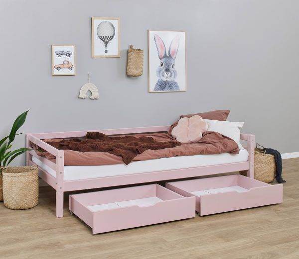 Hoppekids ECO Luxury ladekast voor 70x190 cm en 90x200 cm bedden, Pale Rose - Afbeelding 4