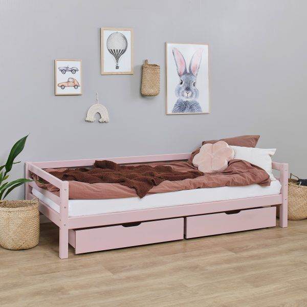 Hoppekids ECO Luxury ladekast voor 70x190 cm en 90x200 cm bedden, Pale Rose - Afbeelding 2