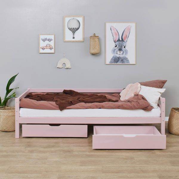 Hoppekids ECO Luxury ladekast voor 70x190 cm en 90x200 cm bedden, Pale Rose - Afbeelding 5