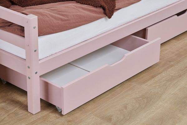 Hoppekids ECO Luxury ladekast voor 70x190 cm en 90x200 cm bedden, Pale Rose - Afbeelding 3