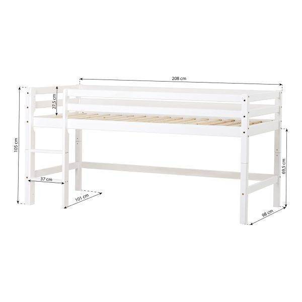 Hoppekids ECO Dream halfhoogslaper 90x200cm Pale pink - Afbeelding 6
