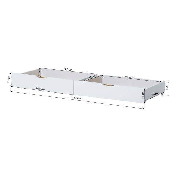 Hoppekids ECO Comfort lade set voor 70x160 cm, Dove Grey - Afbeelding 8