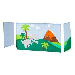 Hoppekids Dinosaurussen gordijn voor halfhoog en stapelbed 70x160 cm