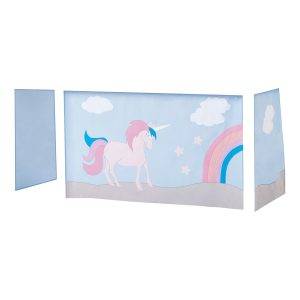 Hoppekids Eenhoorn gordijn voor halfhoog en stapelbed 70x160 cm