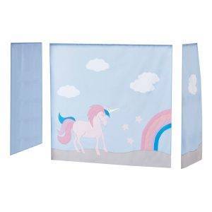 Hoppekids Eenhoorn gordijn voor halfhoog bed 70x160 cm