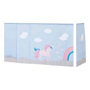 Hoppekids Eenhoorn gordijn voor halfhoog bed 90x200 cm