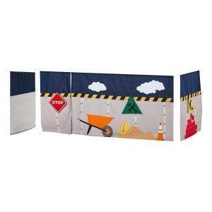 Hoppekids Bouw gordijn voor halfhoog en stapelbed 90x200 cm