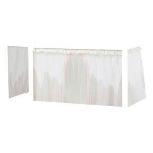 Hoppekids Winter Wonderland gordijn met tule voor halfhoog en stapelbed 70x160 cm