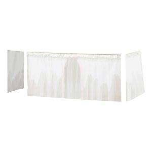 Hoppekids Winter Wonderland gordijn met tule voor halfhoog en stapelbed 90x200 cm