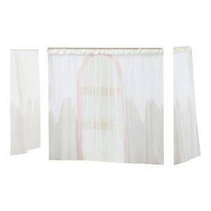 Hoppekids Winter Wonderland - met tule - gordijn voor halfhoog bed 70x160 cm