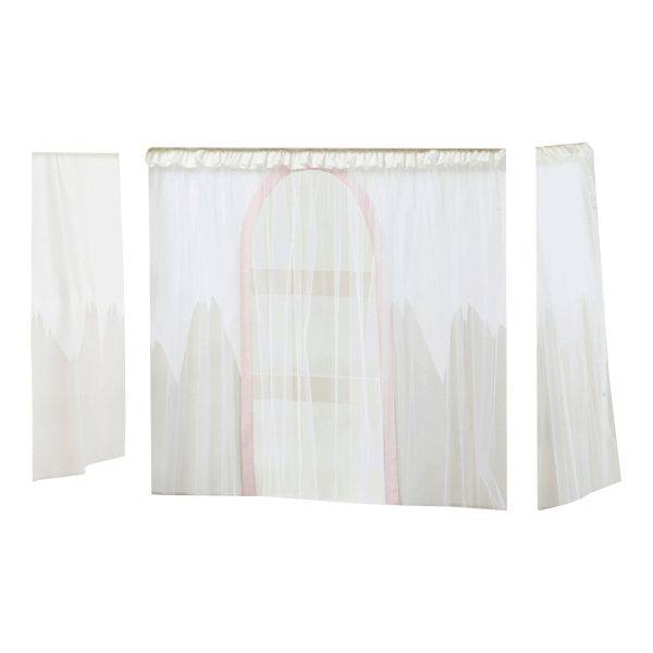 Hoppekids Winter Wonderland - met tule - gordijn voor halfhoog bed 70x160 cm