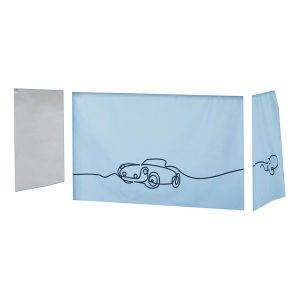 Hoppekids Cars gordijn voor halfhoog en stapelbed 70x160 cm