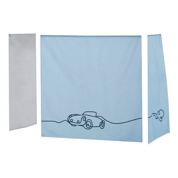 Hoppekids Cars gordijn voor halfhoog bed 70x160 cm