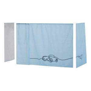 Hoppekids Cars gordijn voor halfhoog bed 90x200 cm