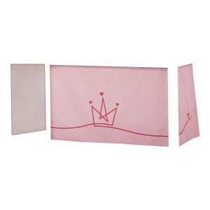 Hoppekids Prinses gordijn voor halfhoog en stapelbed 70x160 cm