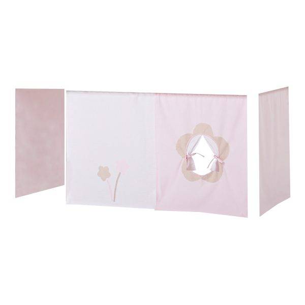 Hoppekids Sprookjesbloem gordijn voor halfhoog en stapelbed 70x160 cm