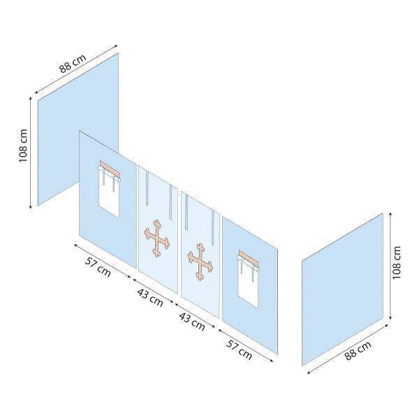 Hoppekids Sprookjesridder gordijn voor halfhoogslaper 90x200 cm - Afbeelding 6