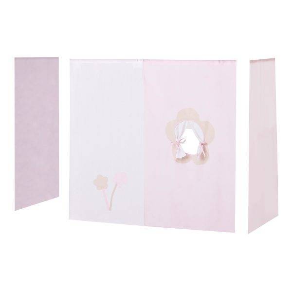Hoppekids Sprookjesbloem gordijn voor halfhoogslaper 70x160 cm