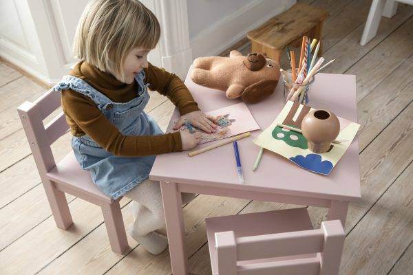 Hoppekids MADS kinderstoel, Pale Rose - Afbeelding 4