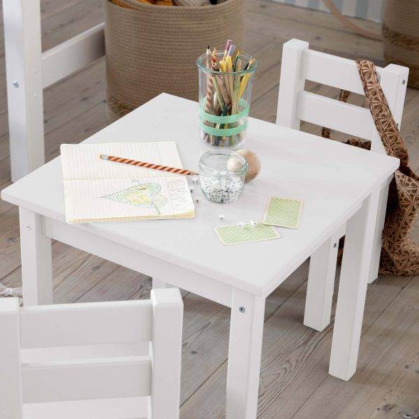 Hoppekids MADS kinder tafel, Wit - Afbeelding 2