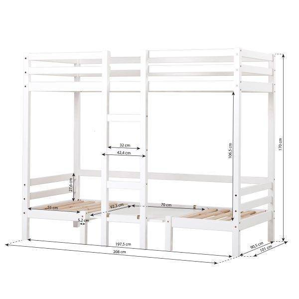 Stapelbed met klaptafel ECO Dream 90x200 - Afbeelding 10