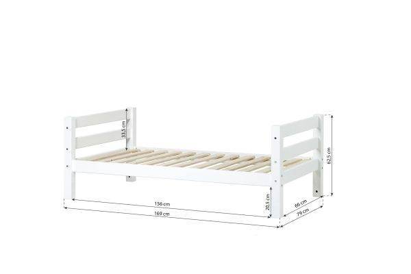 Hoppekids ECO Luxury juniorbed, 70x160 cm, Wit - Afbeelding 2